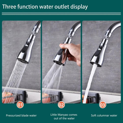 360° Flexible Tap Extender  | 3-Mode Anti-Splash Faucet