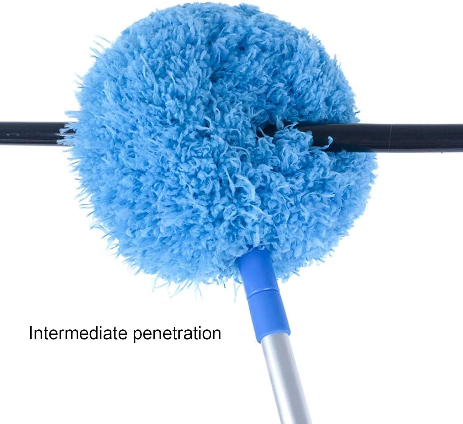 Washable Ceiling Fan Cleaner DWashable Ceiling Fan Cleaner Duster with 140 cm Long Handle – Flexible Microfiber Dust Cleaner for Fans, Corners & High Areasuster