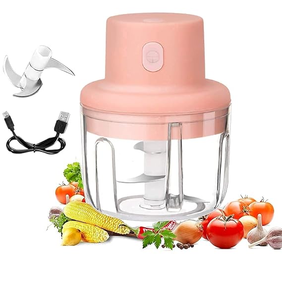 Electric Mini Garlic Chopper – Portable Wireless Food Processor