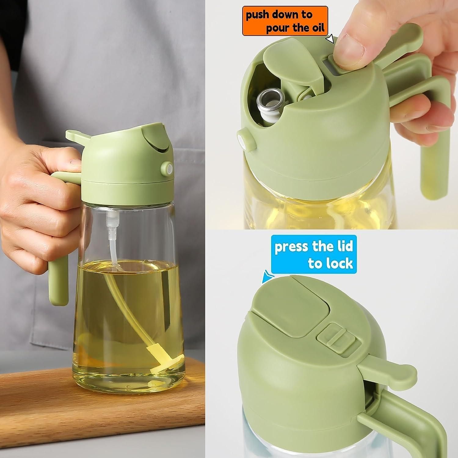 Premium 2-in-1 Oil Sprayer & Dispenser Bottle (500ml)