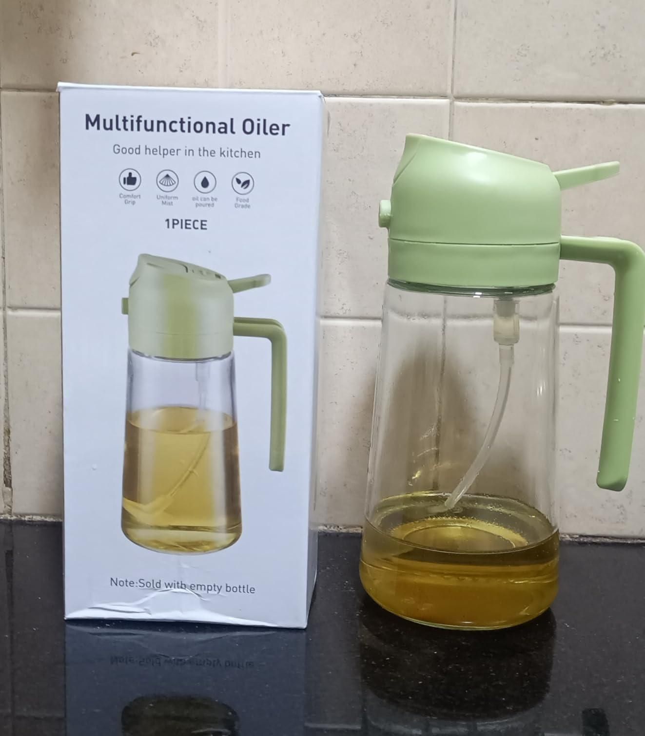 Premium 2-in-1 Oil Sprayer & Dispenser Bottle (500ml)